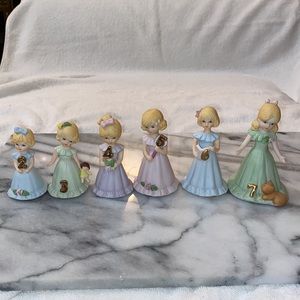 Enesco Figurines of girls with their ages